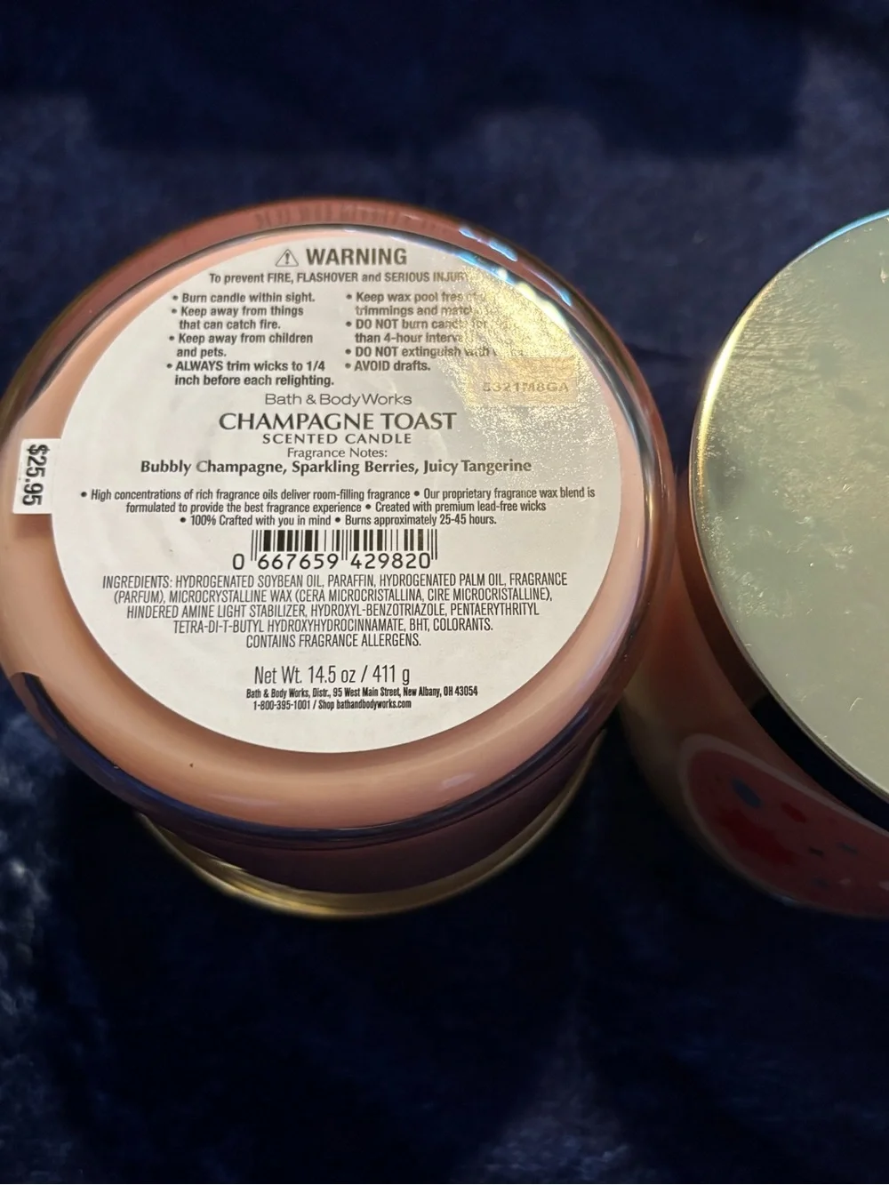 Bath & Body Works Champagne Toast Candle Duo - Pink